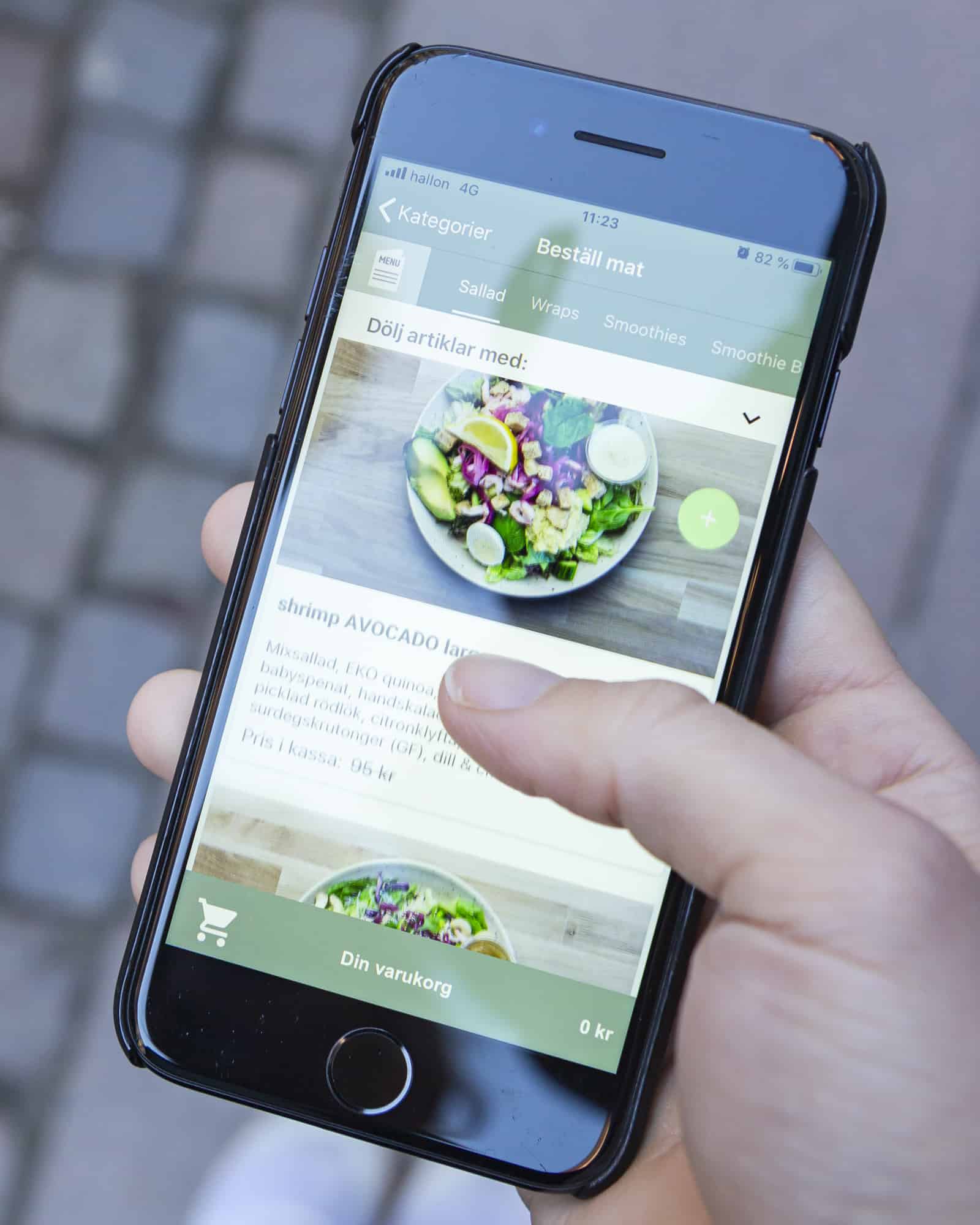 Salads and Smoothies beställningsapp
