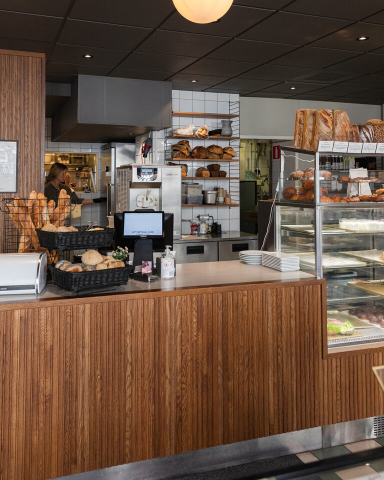 TruePOS kassasystem för café